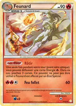 Carte Pokémon Feunard #007 Cracked Ice — HeartGold SoulSilver