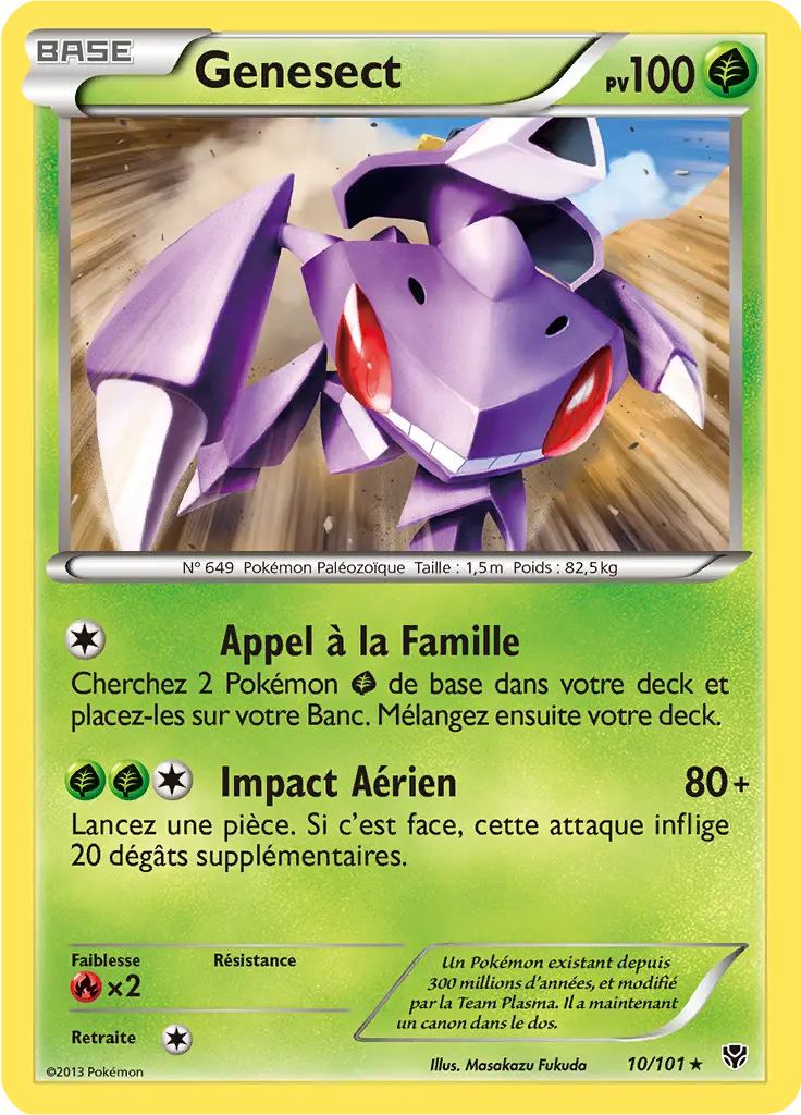 Carte Pokémon Genesect #010 Cosmos — Explosion Plasma