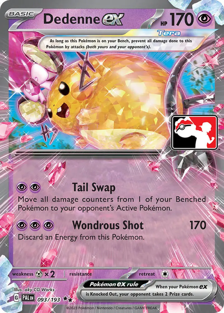 Dedenne ex #093/193 S4 — Play! Pokémon Prize Pack Series