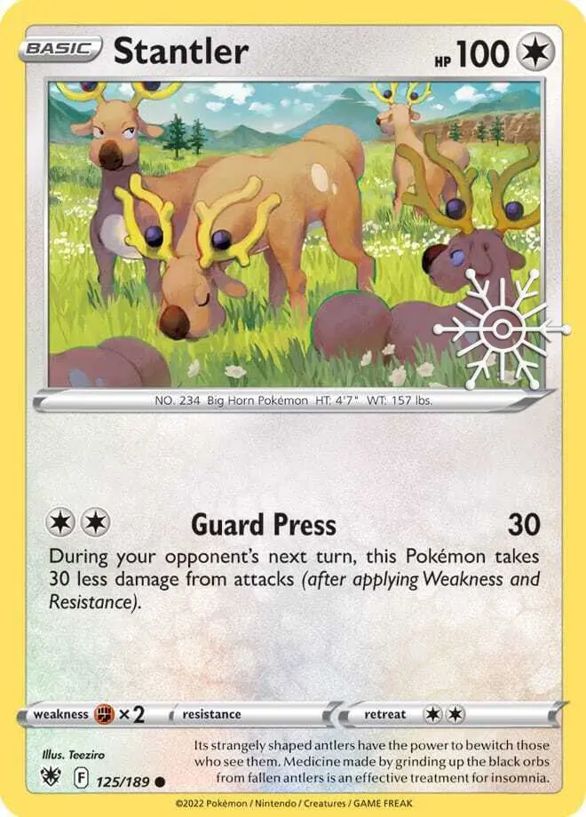 Carte Pokémon Cerfrousse #125 Stamp — Astres Radieux