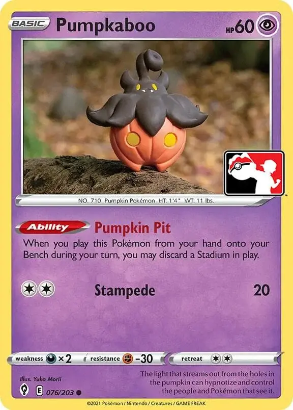 Pumpkaboo #076/203 S1 — Play! Pokémon Prize Pack Series
