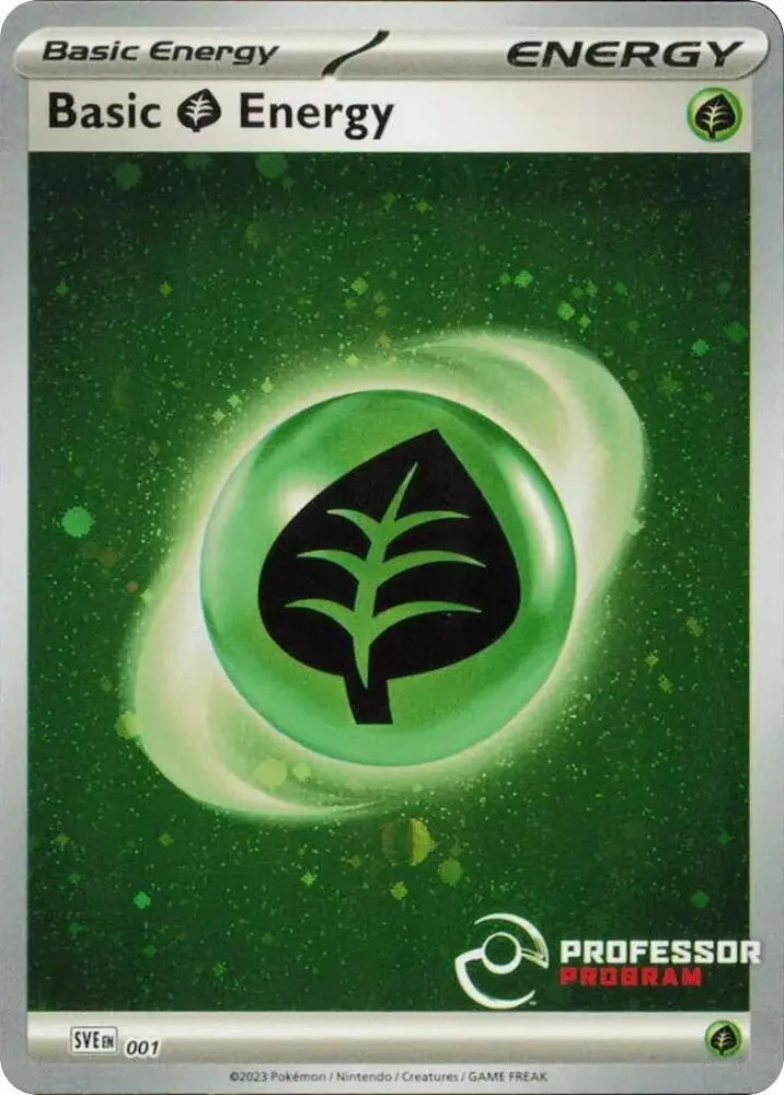 Carte Pokémon Grass Energy #001 — Professor Program Promos