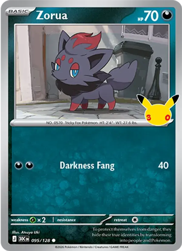 Zorua #095 — 30th Celebration