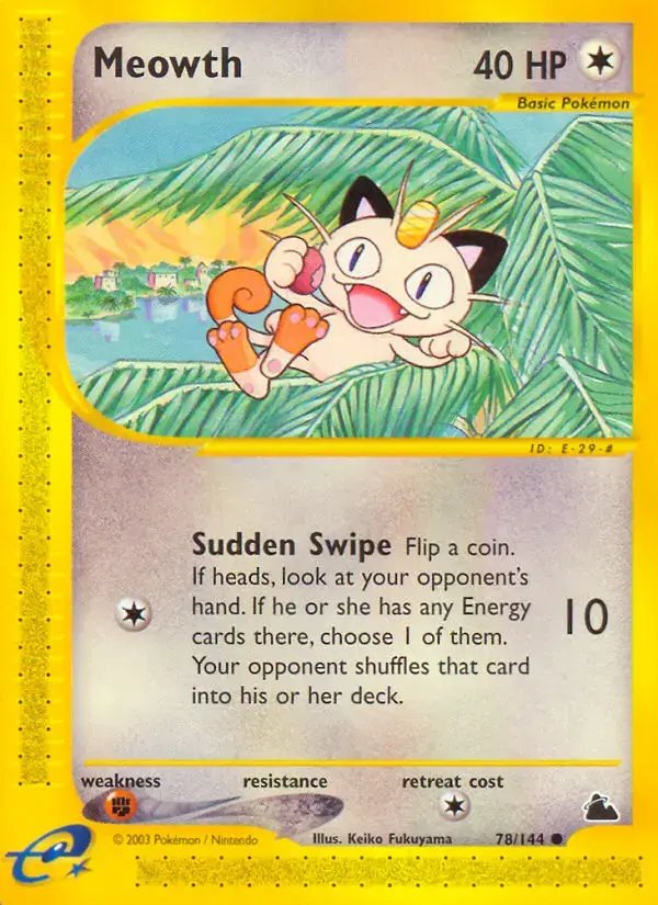 Carte Pokémon Miaouss #78 — Skyridge