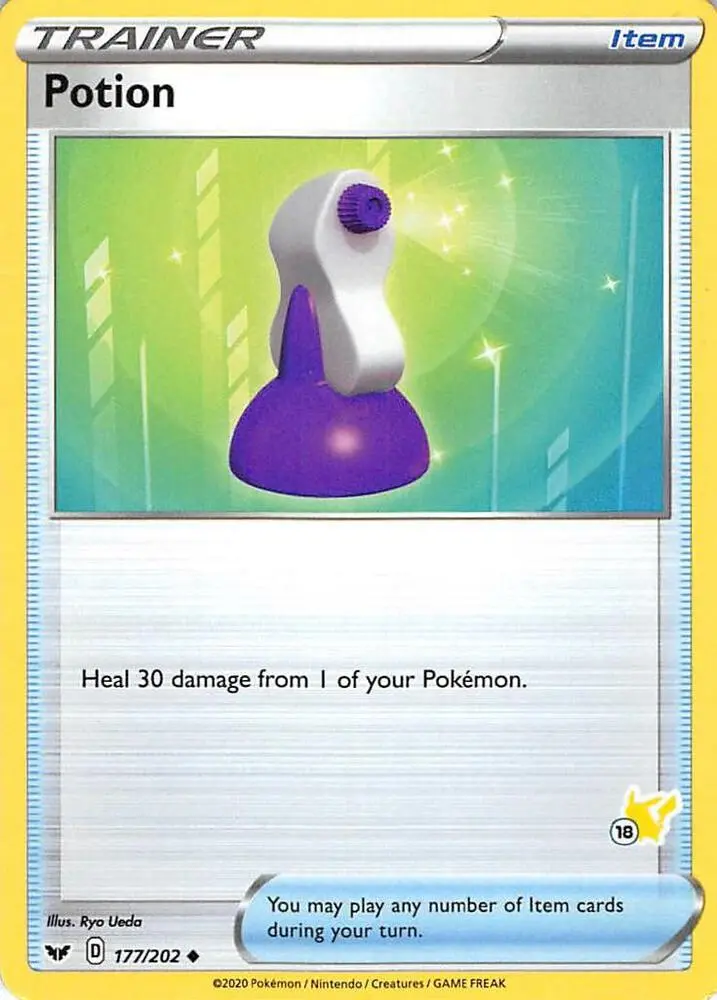 Carte Pokémon Potion #Pikachu 18 — Académie de Combat 2022