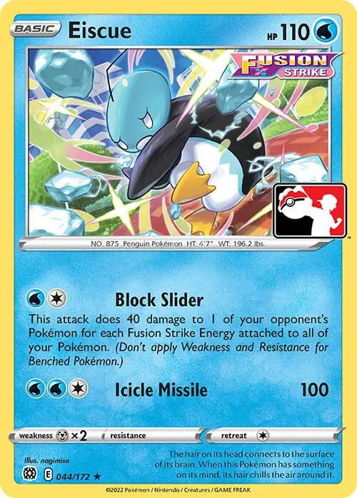 Eiscue #044/172 S2 — Play! Pokémon Prize Pack Series