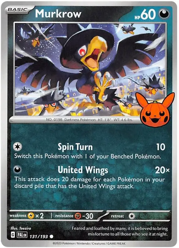 Carte Pokémon Murkrow #131 — Trick or Trade BOOster Bundle 2023