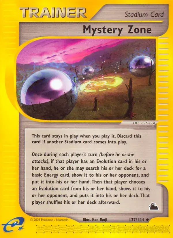 Carte Pokémon Mystery Zone #137 — Skyridge