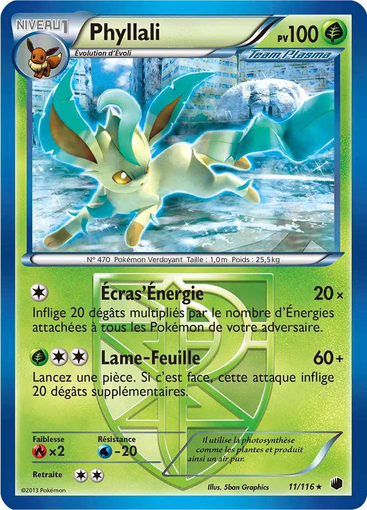 Carte Pokémon Phyllali #011 Cosmos — Glaciation Plasma