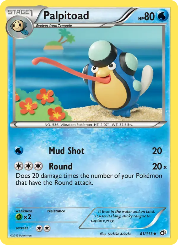 Carte Pokémon Palpitoad #41 — Trésors Légendaires
