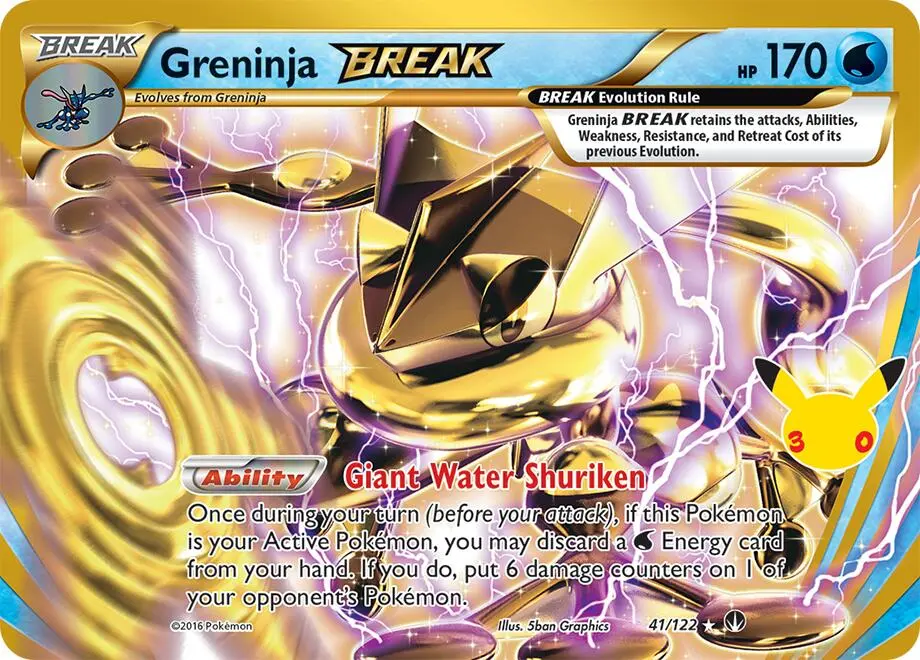Greninja BREAK #41/122 — 30th Celebration