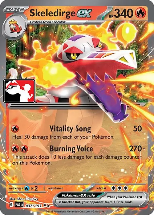 Skeledirge ex #037/193 S4 — Play! Pokémon Prize Pack Series