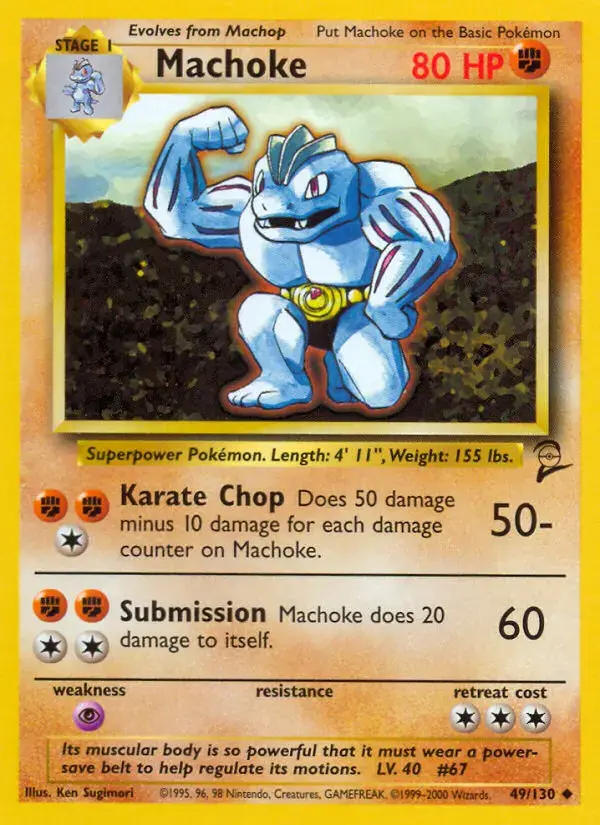 Carte Pokémon Machopeur #49 — Base Set 2