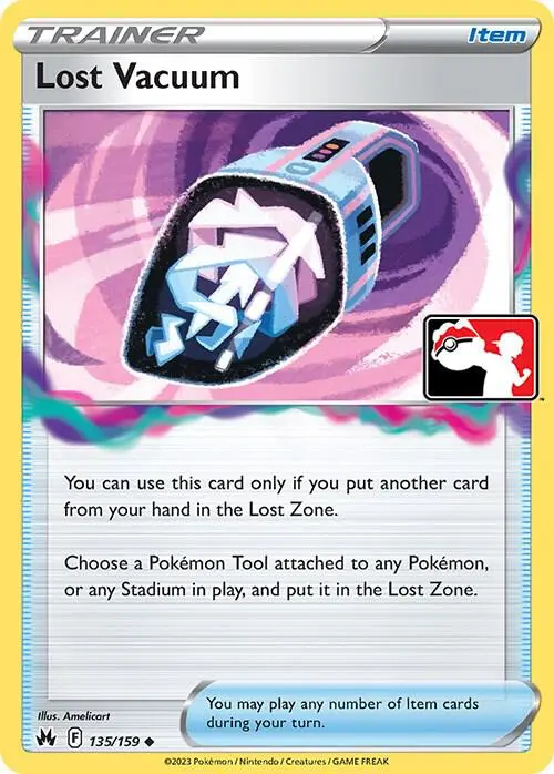 Lost Vacuum #135/159 S4 Holo — Play! Pokémon Prize Pack Series
