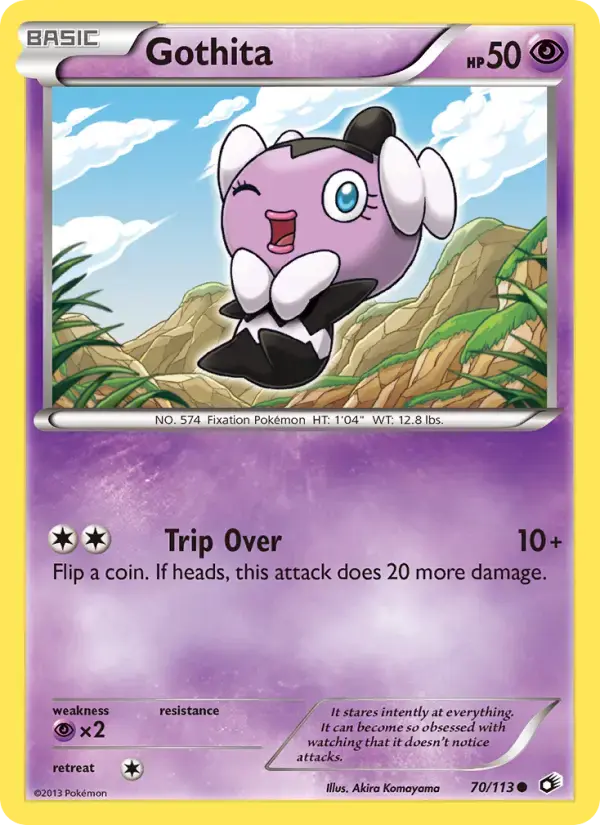 Carte Pokémon Gothita #70 — Trésors Légendaires