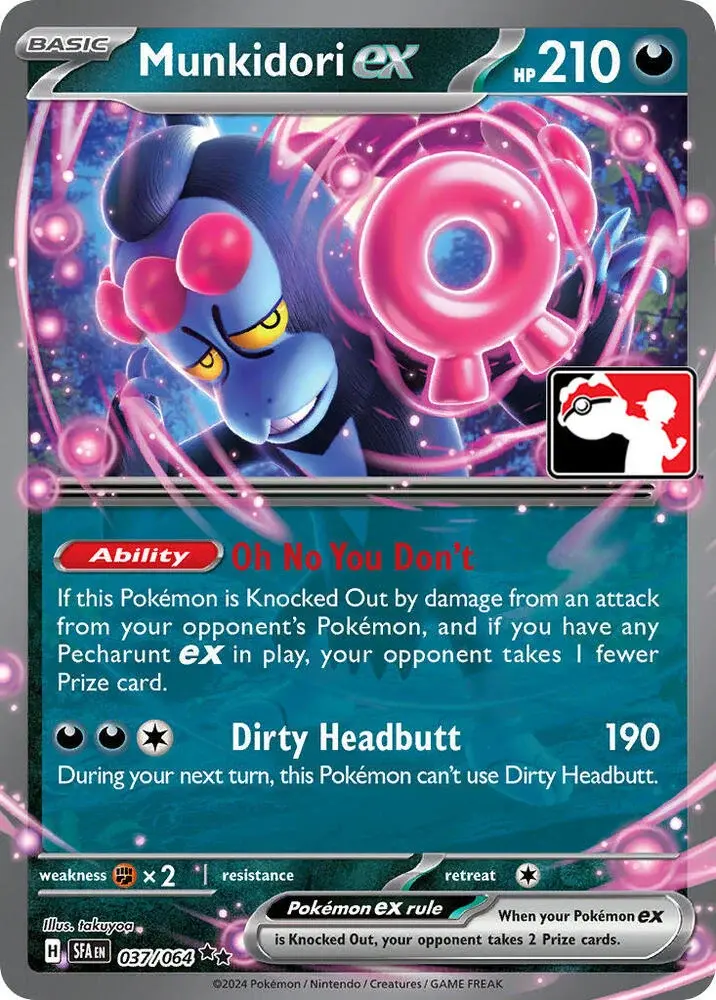 Munkidori ex #037/064 S6 — Play! Pokémon Prize Pack Series