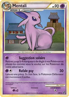 Carte Pokémon Mentali #002 Non Holo — Indomptable