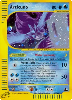 Carte Pokémon Artikodin #H3 — Skyridge