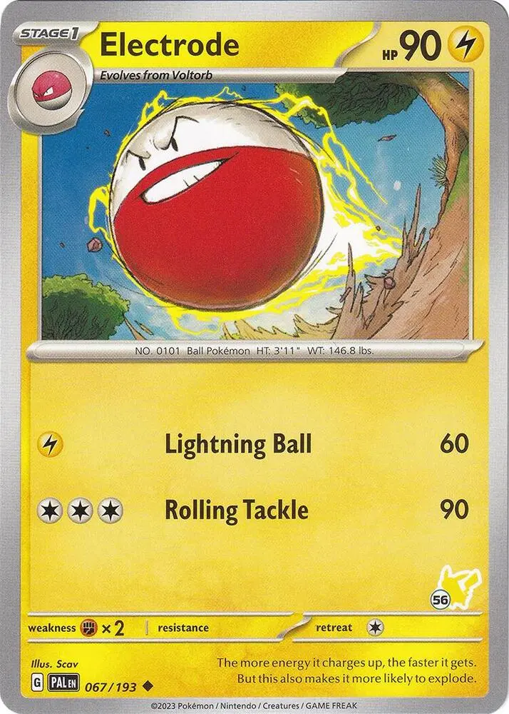 Electrode #Pikachu 56 — Battle Academy 2024