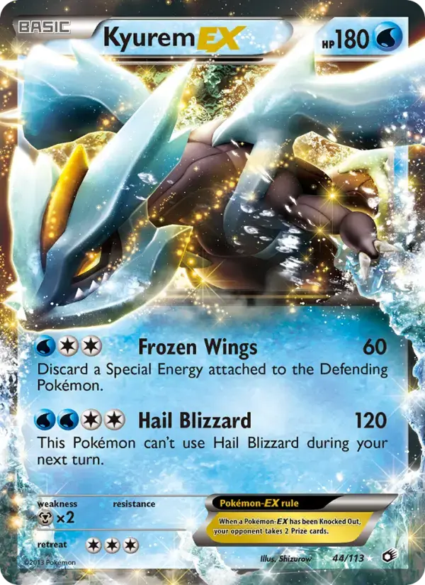 Carte Pokémon Kyurem-EX #44 — Trésors Légendaires