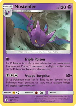 Carte Pokémon Nostenfer #056 Cosmos — Soleil et Lune
