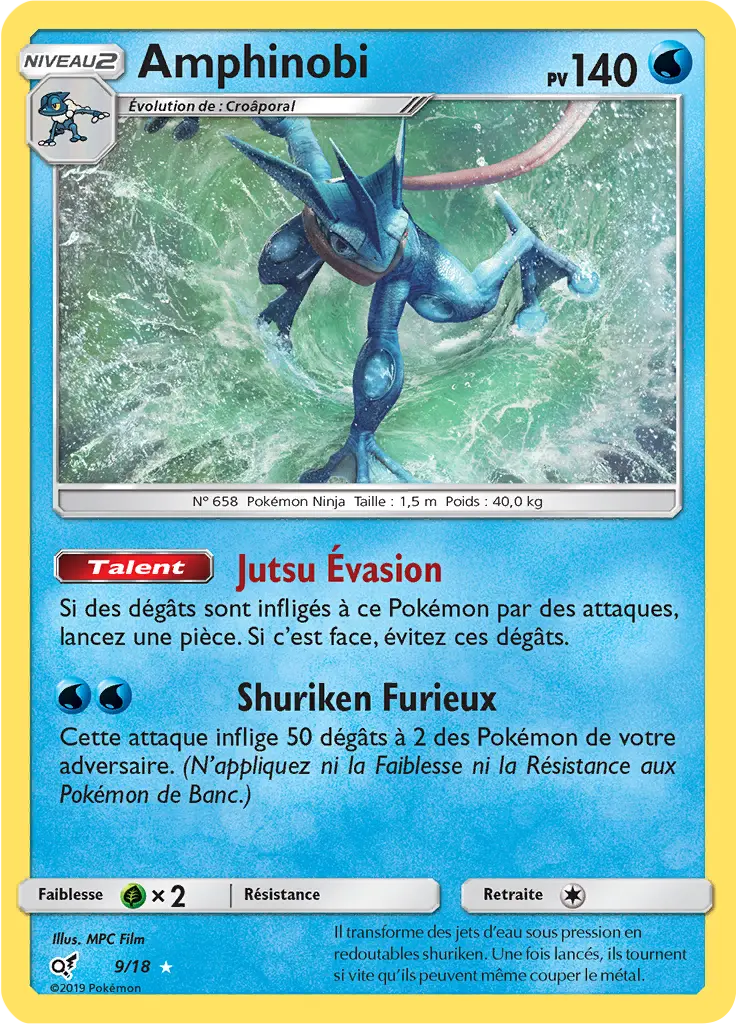 Carte Pokémon Amphinobi #9 — Détective Pikachu