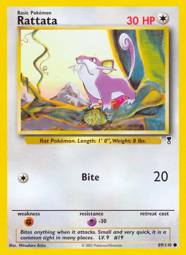 Carte Pokémon Rattata #89 — Legendary Collection