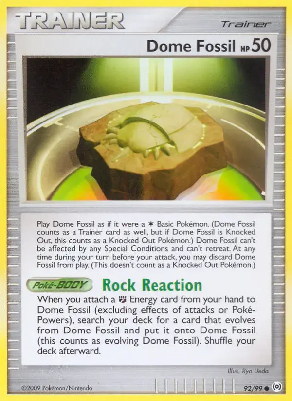 Carte Pokémon Dome Fossil #92 — Arceus