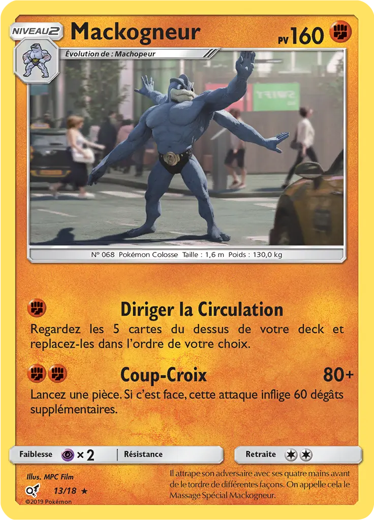 Carte Pokémon Mackogneur #13 — Détective Pikachu