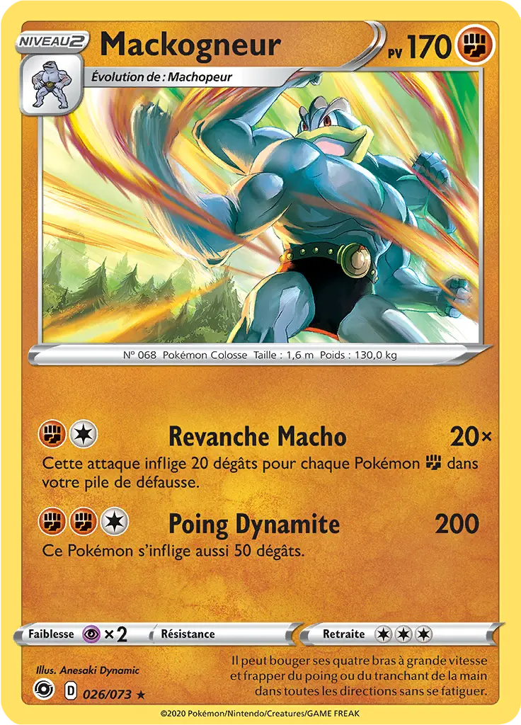 Carte Pokémon Mackogneur #026 Non Holo — La Voie du Maître
