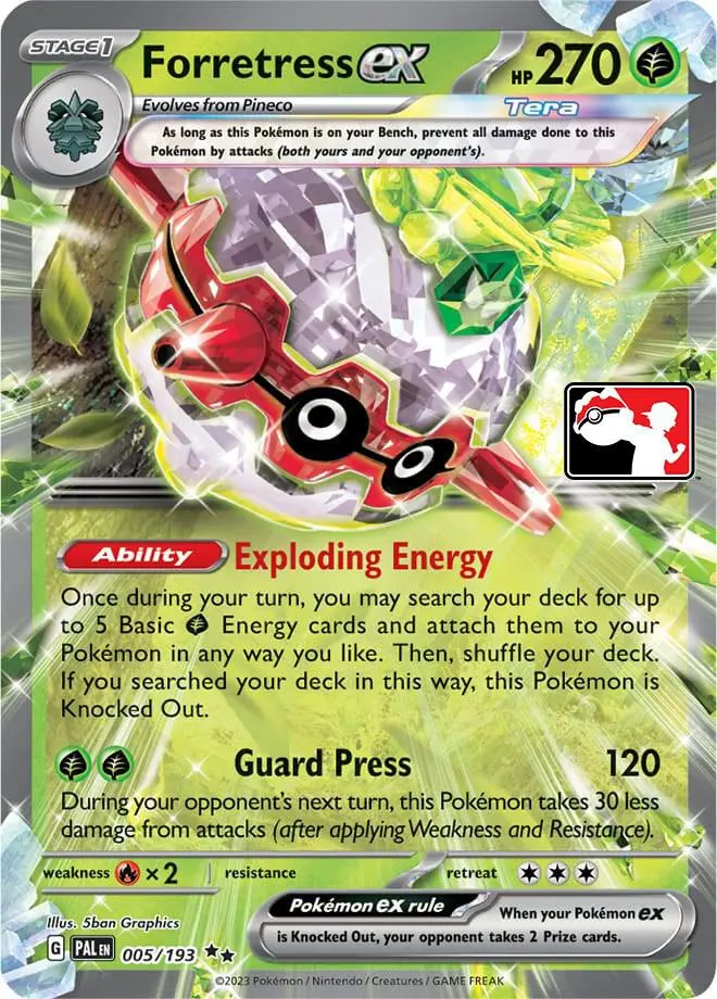 Forretress ex #005/193 S5 — Play! Pokémon Prize Pack Series