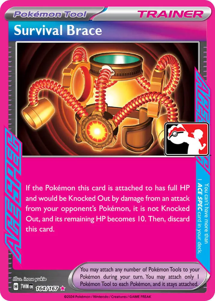 Survival Brace #164/167 S6 — Play! Pokémon Prize Pack Series