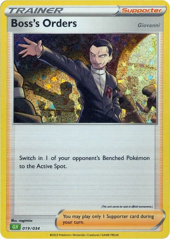 Carte Pokémon Boss's Orders #019 — Deck Florizarre & Lugia-ex
