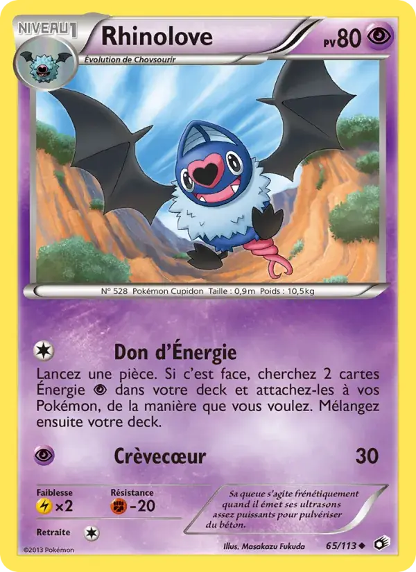 Carte Pokémon Rhinolove #65 — Trésors Légendaires