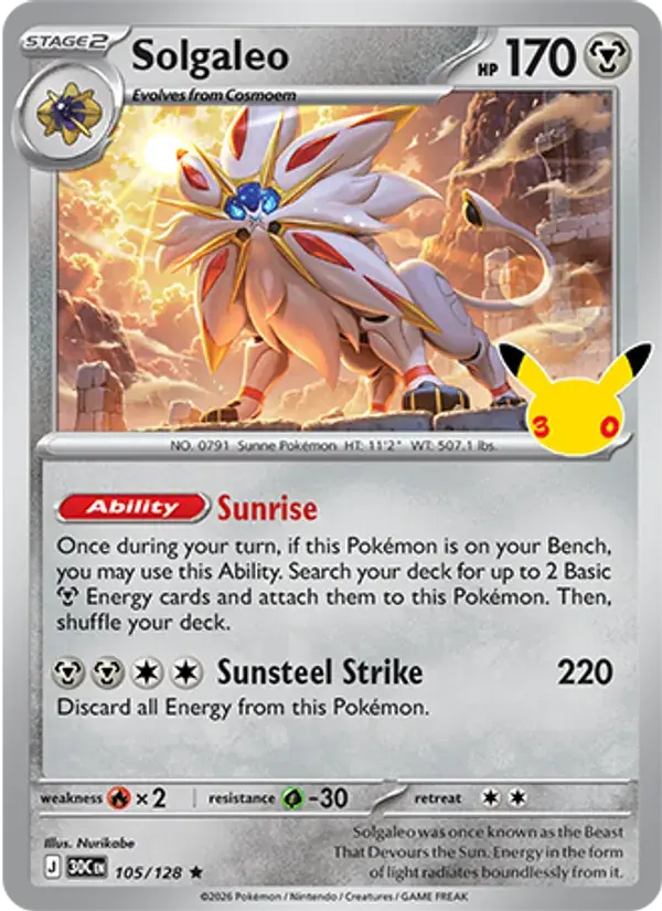 Solgaleo #105 — 30th Celebration