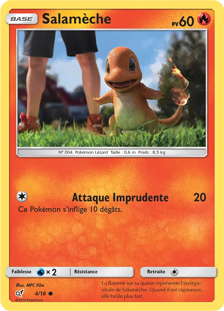 Carte Pokémon Salamèche #4 — Détective Pikachu