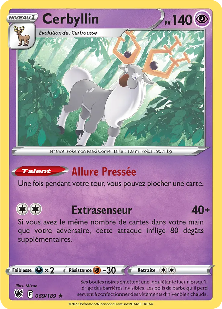 Carte Pokémon Cerbyllin #069 Non Holo — Astres Radieux