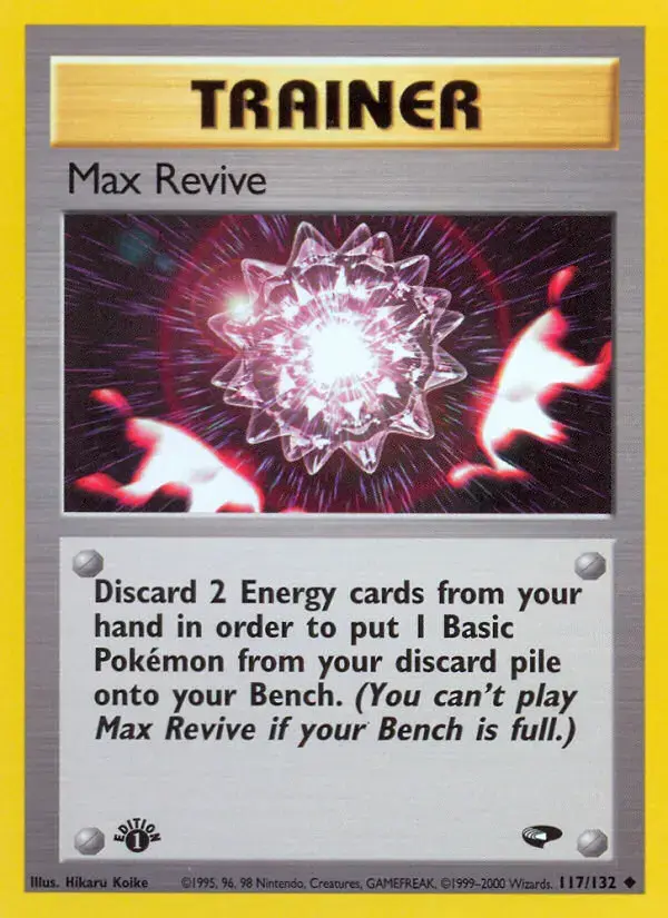 Carte Pokémon Max Revive #117 — Gym Challenge