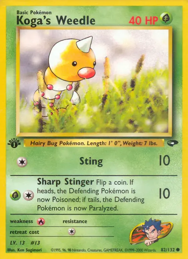 Carte Pokémon Koga's Aspicot #82 — Gym Challenge