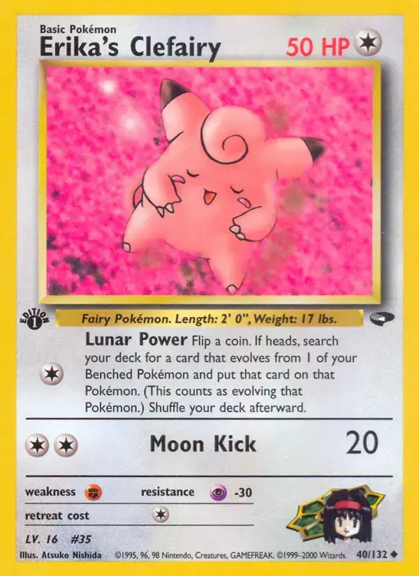 Carte Pokémon Erika's Mélofée #40 — Gym Challenge