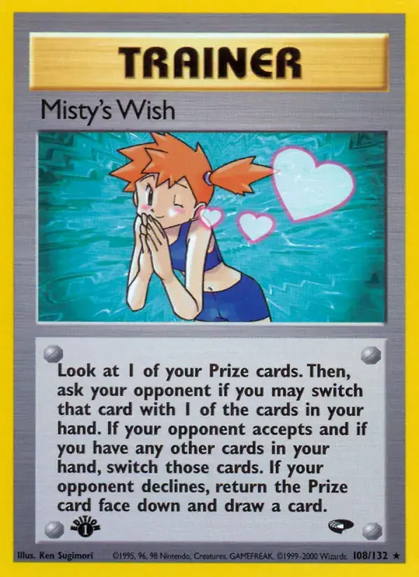 Carte Pokémon Misty's Wish #108 — Gym Challenge