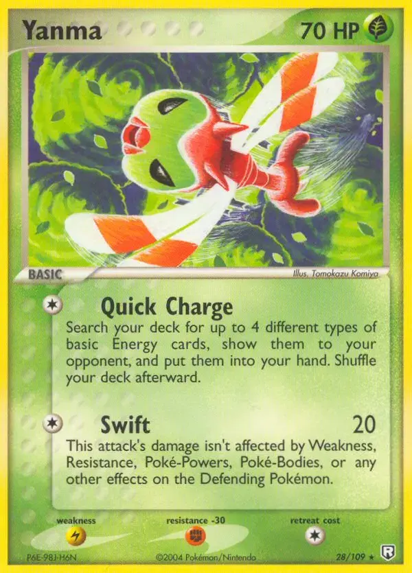 Carte Pokémon Yanma #28 — EX Team Rocket Returns
