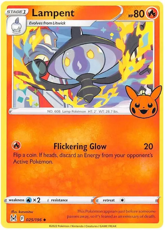 Carte Pokémon Lampent #025 — Trick or Trade BOOster Bundle 2023