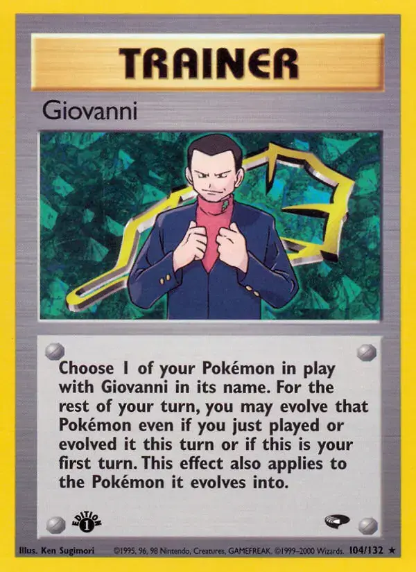 Carte Pokémon Giovanni #104 — Gym Challenge