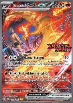 Carte Pokémon Sulfura-ex de la Team Rocket #229 Stamp — Rivalités Destinées