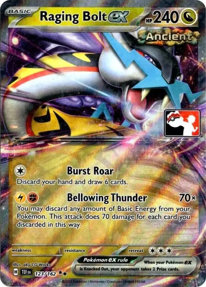 Raging Bolt ex #123/162 S5 — Play! Pokémon Prize Pack Series