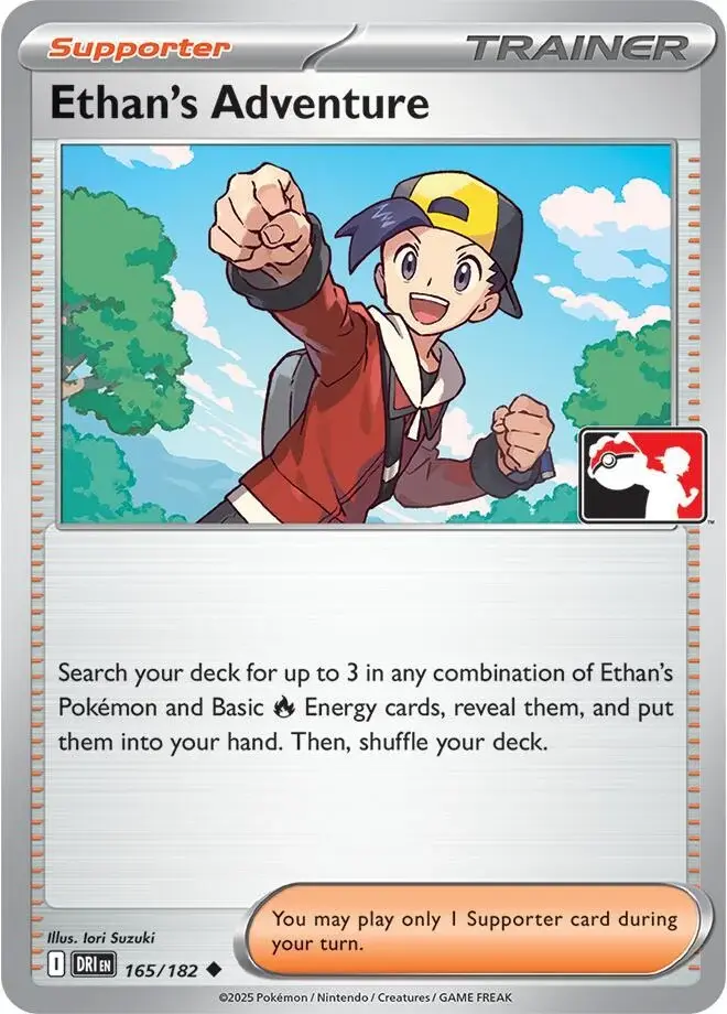 Ethan's Adventure #165/182 S9 — Play! Pokémon Prize Pack Series