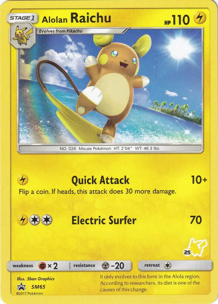 Alolan Raichu #Pikachu 25 — Battle Academy 2020