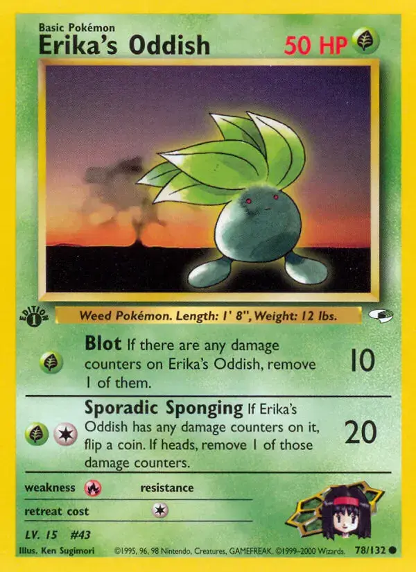 Carte Pokémon Erika's Mystherbe #78 — Gym Heroes