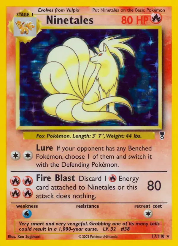 Carte Pokémon Feunard #17 — Legendary Collection